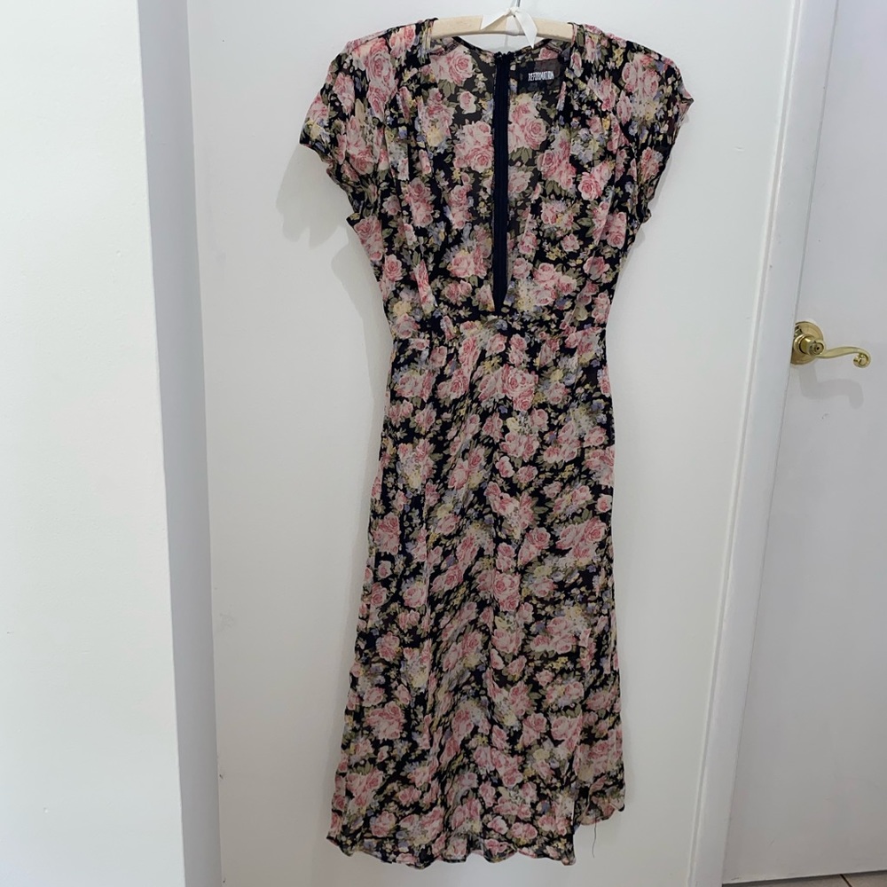 reformation floral dress